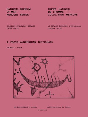 cover image of proto-Algonquian dictionary